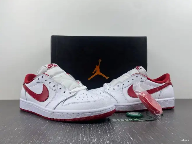 Rep MAX Jordan 705329-101 White 1 Varsity Red Retro Low 0403